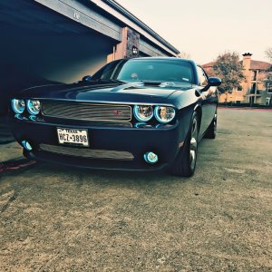 Dodge Challenger Headlight Halo Kit - ORACLE Lighting - LED Projector - Blue - `08-`14